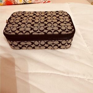 Coach Signature C travel size jewelry box